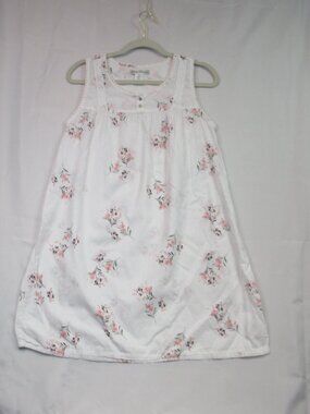 MARISA CHRISTINA Cotton Eyelet Floral Nightgown Cottage Milkmaid Country Small